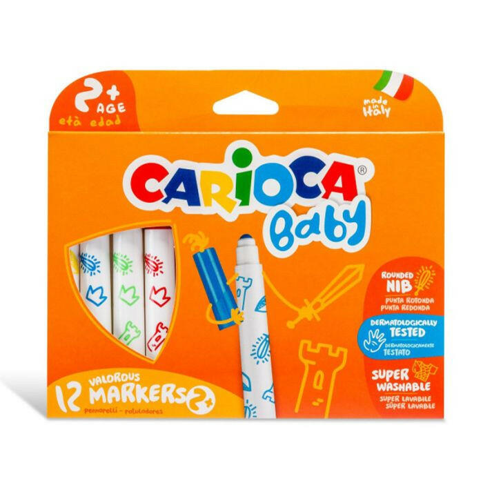 Boîte de 12 feutres BABY - Carioca.