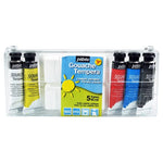 Boite de 5 Tubes Gouache Couleurs Primaires + Palette - Pébéo.
