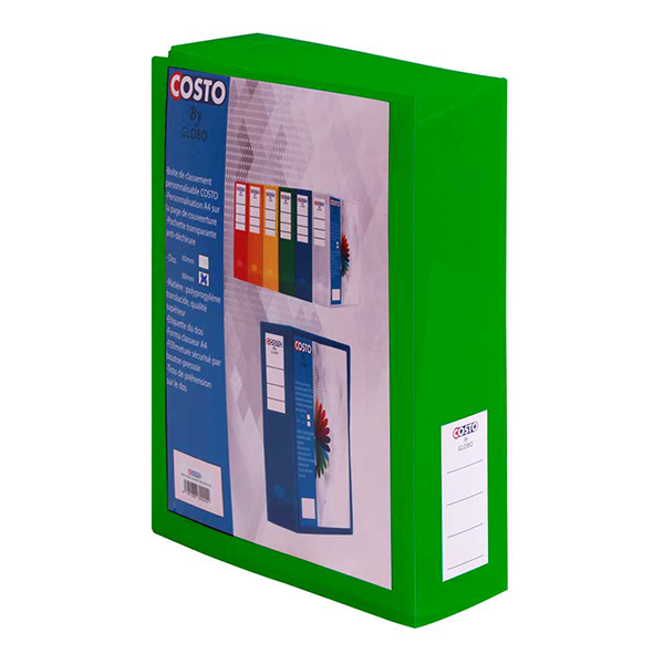 BOITE PERSO COSTO TRANSLUCIDE VERT D80.