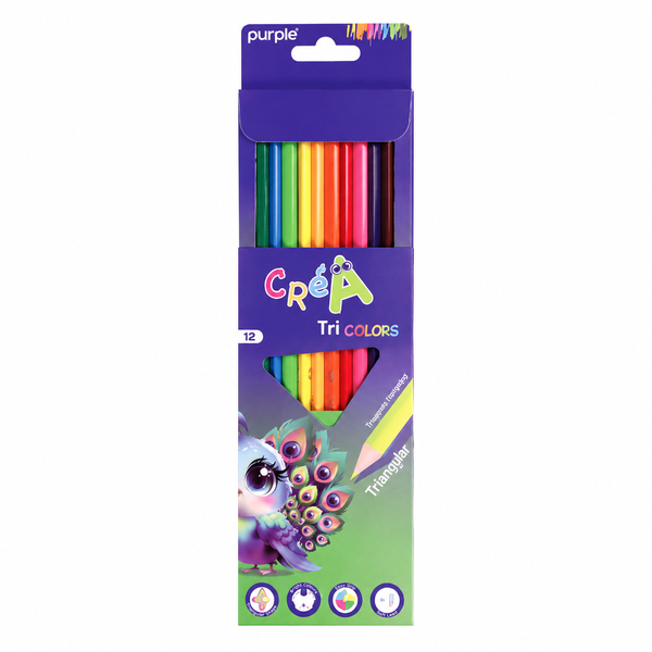 CRAYON COULEUR 12/18 BC TRIANGLE PURPLE 2110145