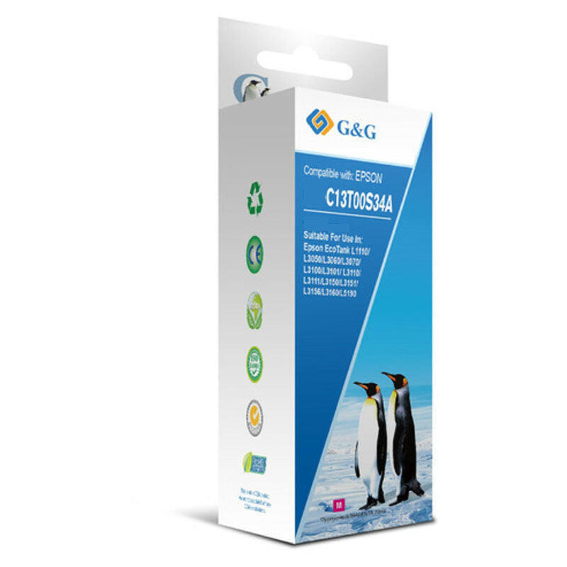 Bouteille d’Encre Magenta 103 – Compatible Epson (G&G).