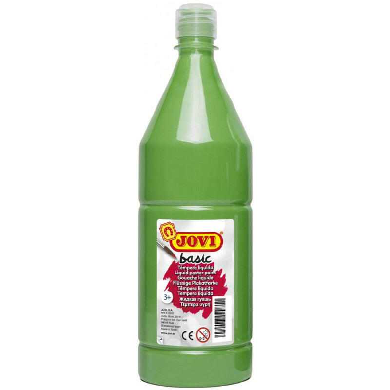Bouteille de Gouache Liquide Basic 1L, Vert - Jovi.