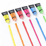 Liquitex - 6 Colors x 22ml Fluorescent Basics Acrylic Paint Tube Set.