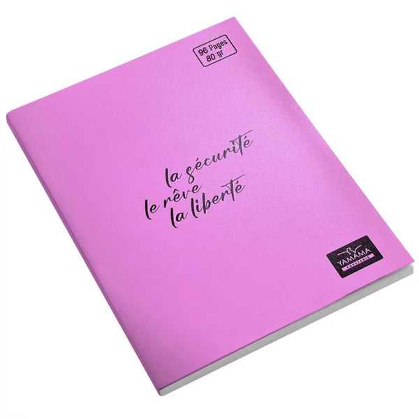 Cahier BMV 17x22 cm Pastel, 96 pages - Yamama