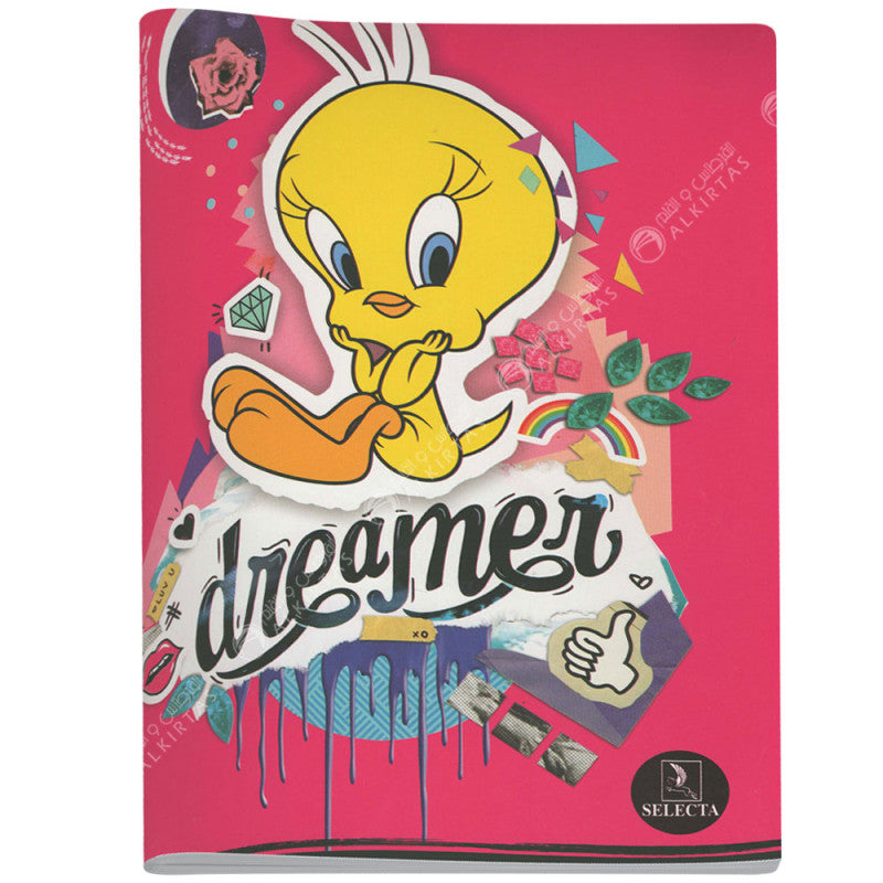 Cahier Piqué Looney Tunes 24x32, 96 Pages - Selecta