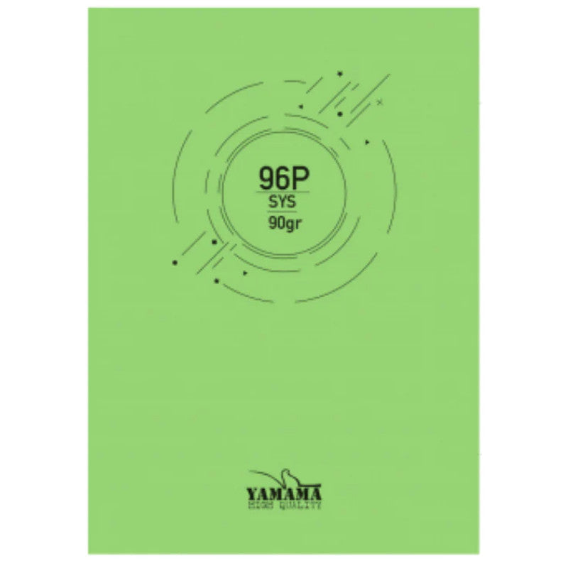 Cahier piqûre 96P 24x32 cm – Vert CP 90G (Liberta)