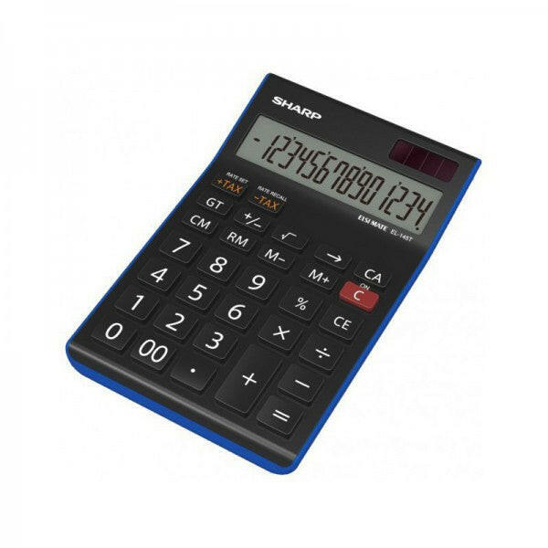 CALCULATRICE DE BUREAU SHARP EL-144T-BL.