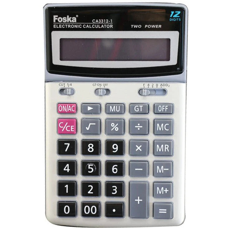 Calculatrice 12 Chiffres Foska – Réf. CA3312-1.
