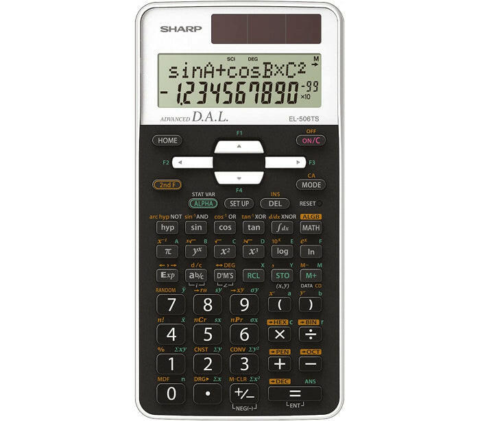 CALCULATRIVE SCIENTIFIQUE SHARP EL-506TS-WH 470FCT.