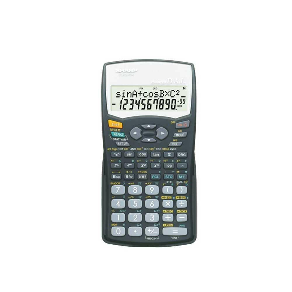 CALCULATRICE SCIENTIFIQUE SHARP EL506 WBK.