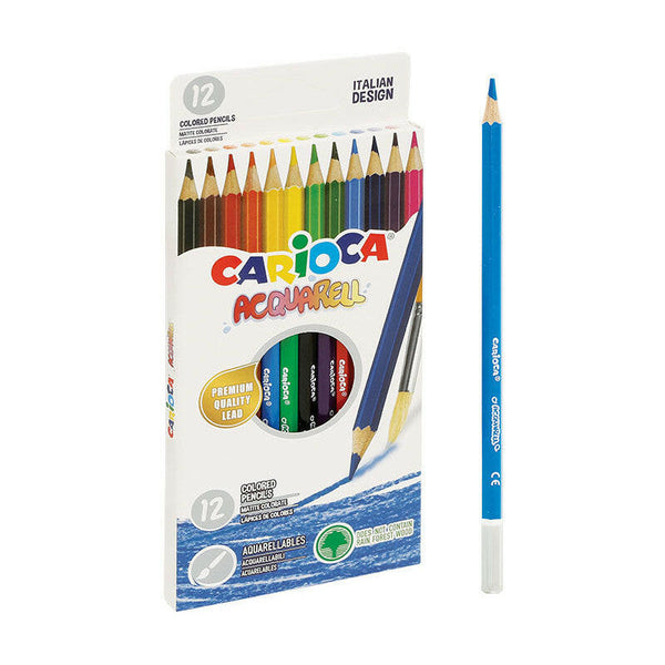 Set De 12 Crayons Acquarelle - Carioca.