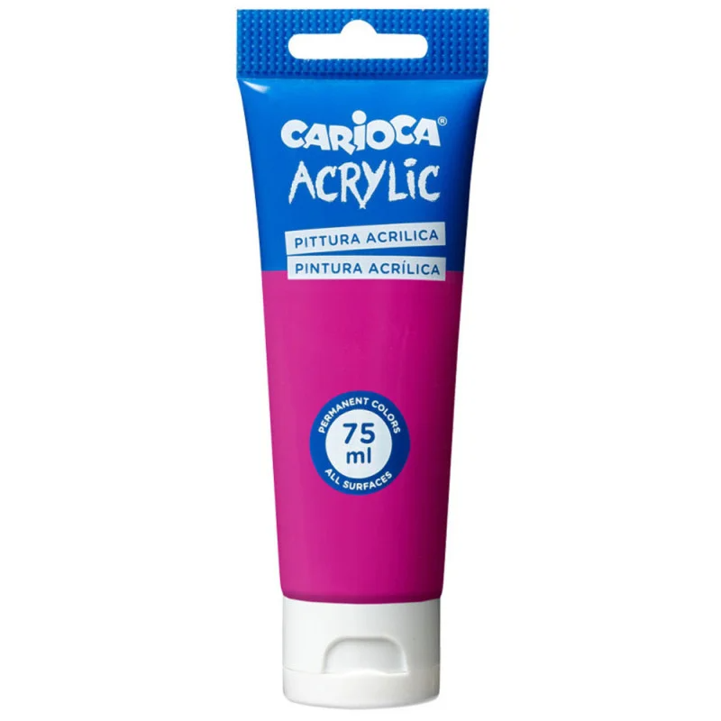 ACRYLIQUE TUBE MAGENTA 75 ML CARIOCA REF 45244/04