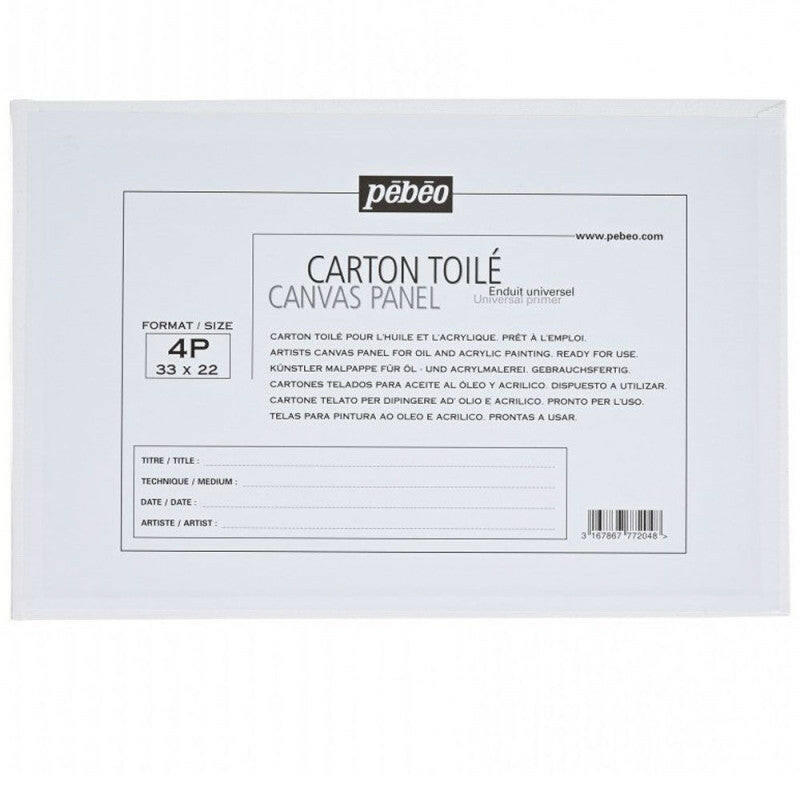 Carton Toilé Enduit Universel Paysage 4, 33x22 cm - Pébéo.