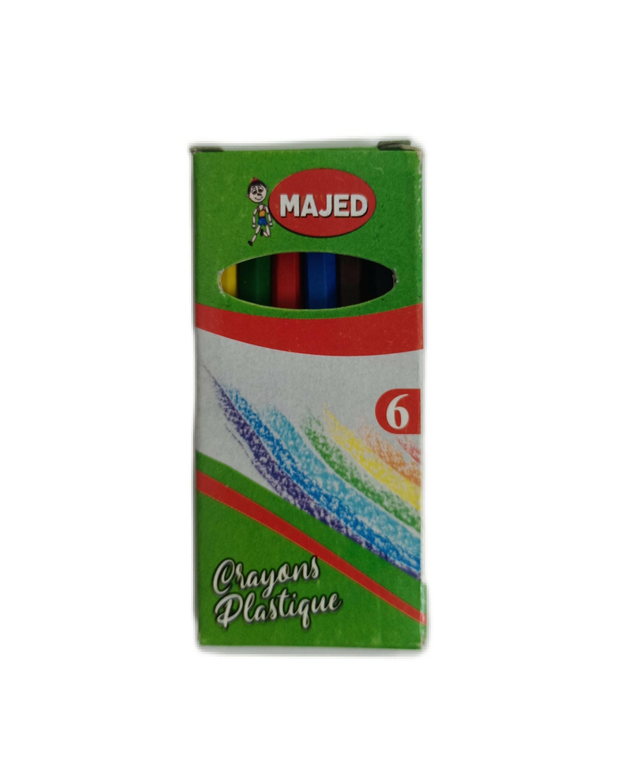 CRAYON COULEUR 6/9 PASTEL MAJED.