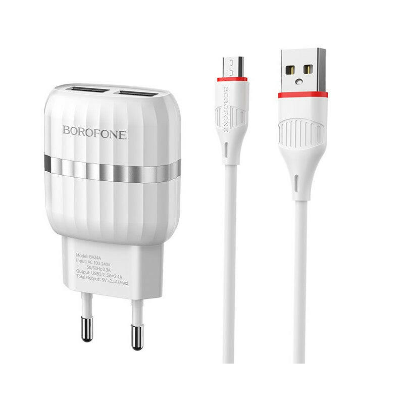 Chargeur PRINCE Micro USB – 3.1A – Réf. SRB350.