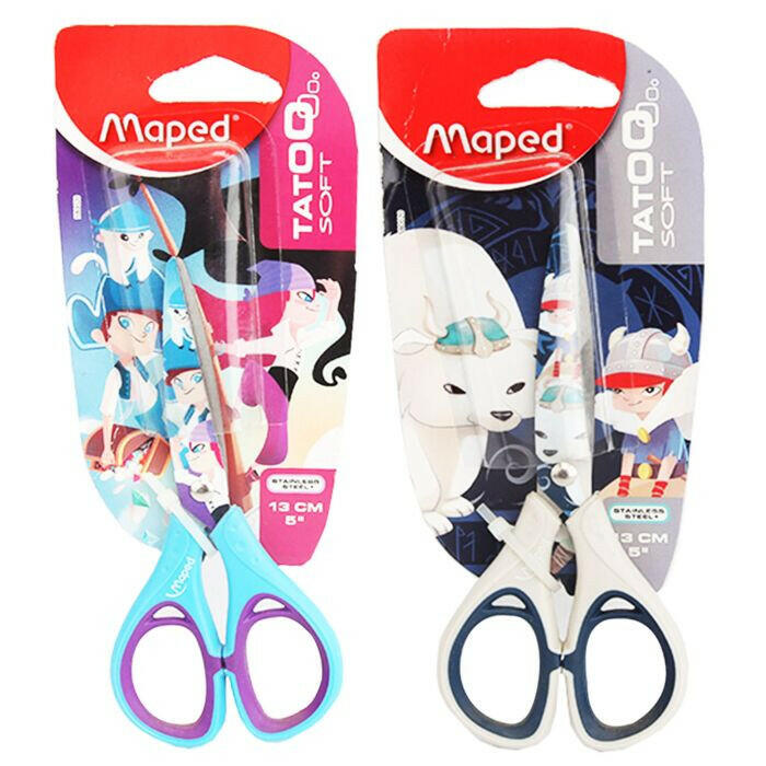 Maped - Ciseau en blister Tatoo Soft.