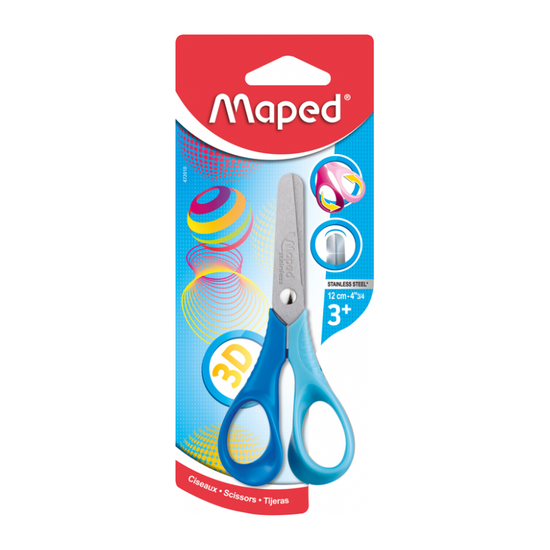Maped - Ciseau Scolaire Reflex 3D.