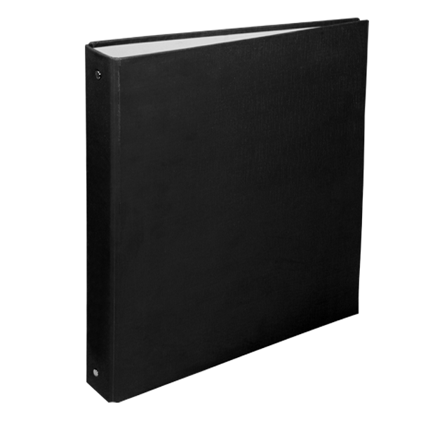 CLASSEUR RIGIDE 4 ANNEAUX DOS 40 MM ESSENTIAL NOIR PURPLE.