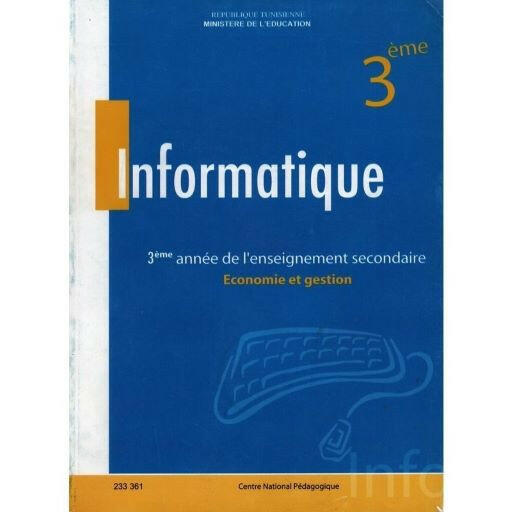 CNP 3E SEC Informatique (Eco gest).