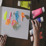 Coffret Acrylique Studio, 3 Fluo + 2 Phospho - Pébéo.