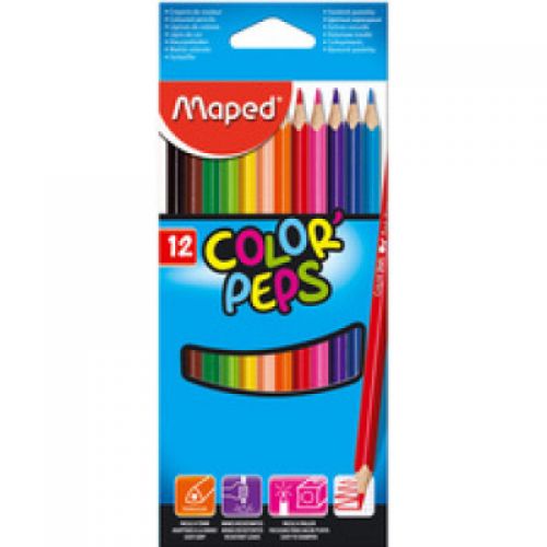 Maped - Crayons de Couleur Maxi 12/18