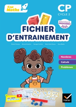 CAP MATHS : CP ; FICHIER NOMBRES ET CALCULS + CAHIER DE GEOMETRIE-MESURE
