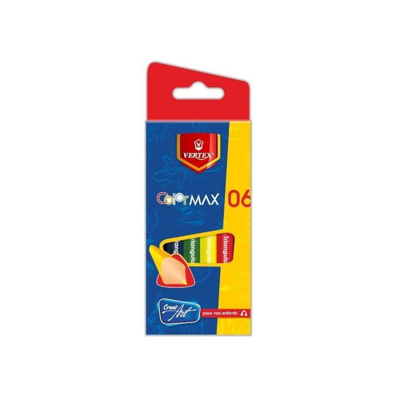 Crayons Couleur Triangle – Pochette de 18 Vertex