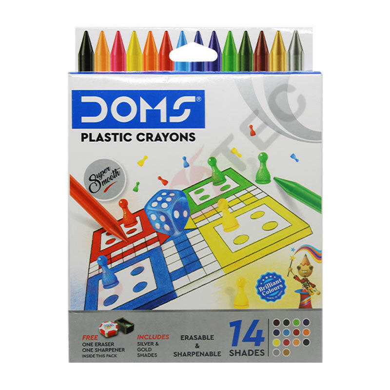 CRAYONS PLASTIQUE FBB 14PCS DOMS.