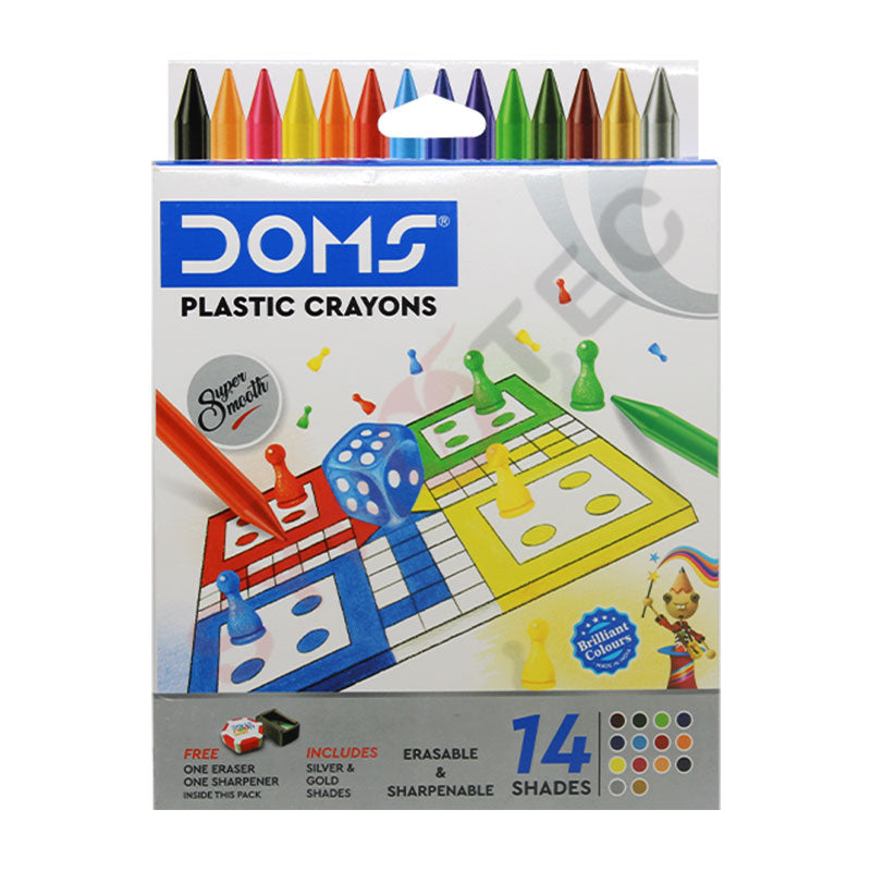 CRAYONS PLASTIQUE FBB 14PCS DOMS