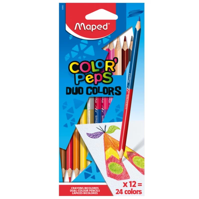 Maped - Crayons Bicolores Color'Peps Duo Colors 12pcs