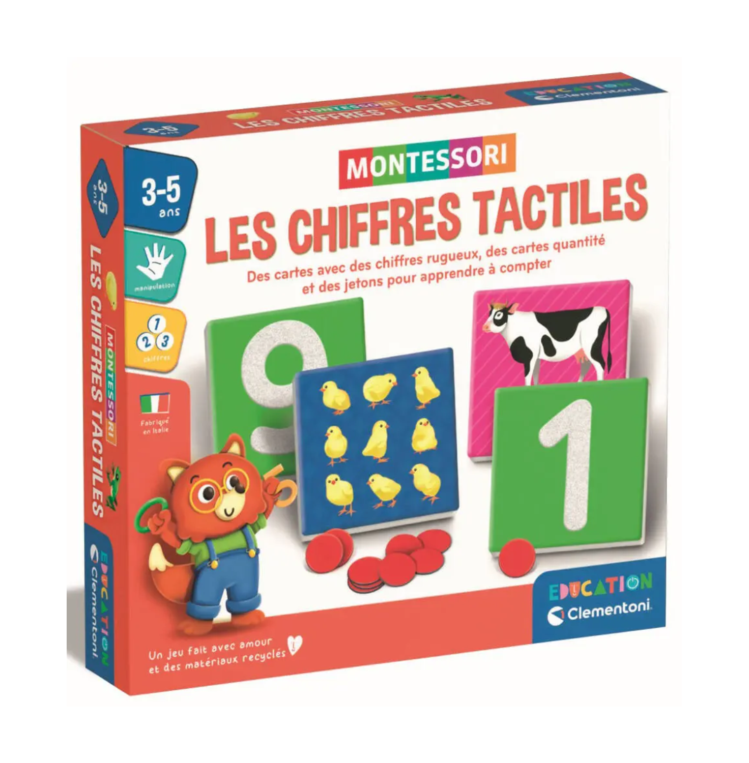 Montessori – Les Chiffres Tactiles.