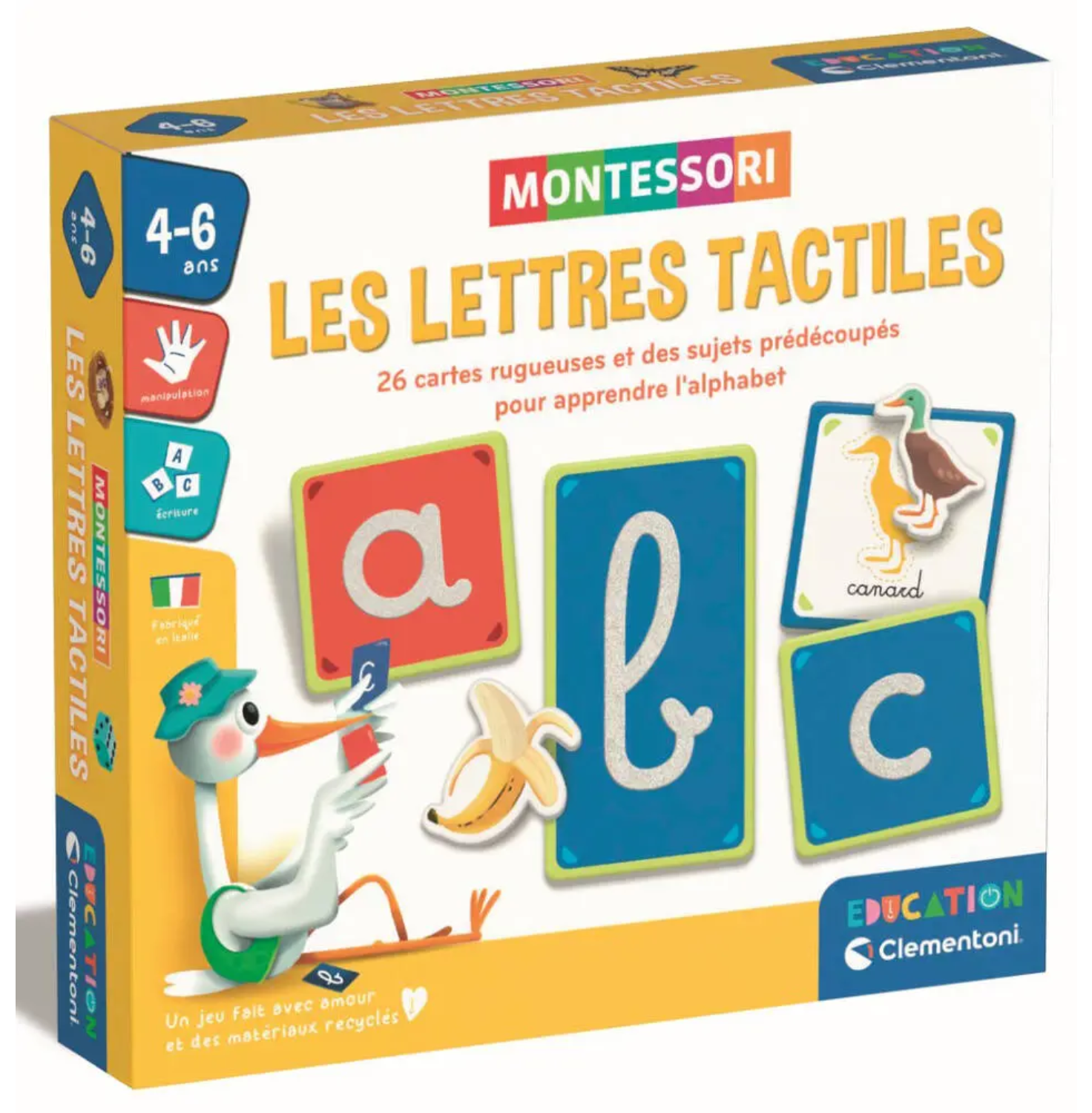 Montessori – Les Lettres Tactiles.