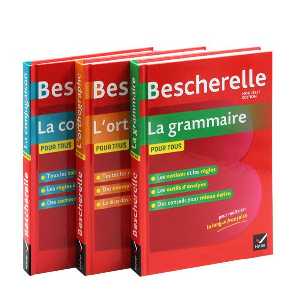 Dictionnaire Bescherelle - Coffret de 3 : Orthographe, Grammaire et Conjugaison.