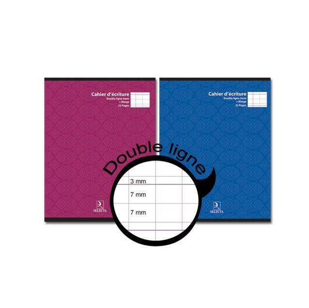 CAHIER DOUBLE LIGNE SELECTA 32P.