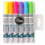 Etui 6 Marqueurs Tissus 7A, Fluo - Pébéo.