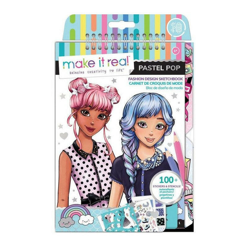 Carnet de Croquis de Mode, Pastel Pop - Make It Real.