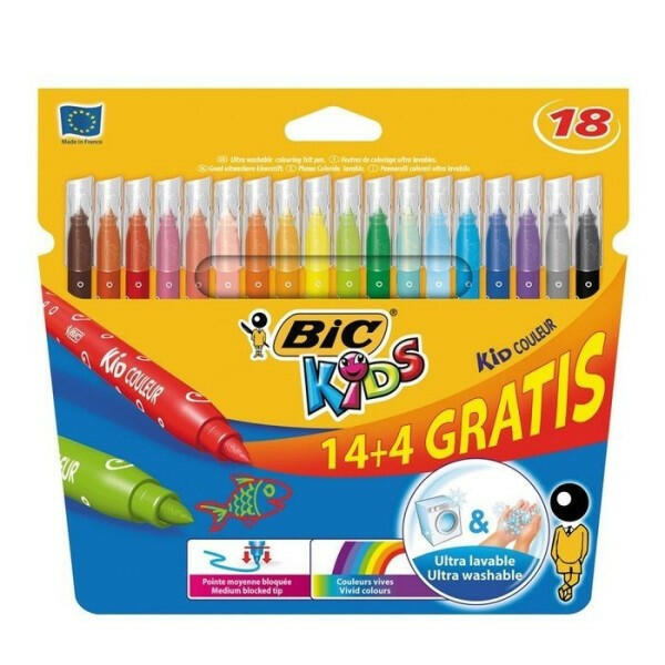 BIC - Feutres Kid Couleur - Lot de 18.