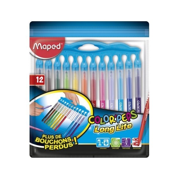 Maped - Feutres Color'Peps Long Life 12pcs