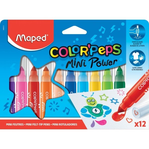 Maped - Feutres Color'Peps Mini Jumbo 12pcs