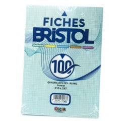 FICHE BRISTOL GM BLANC PAQ100 OSCAR