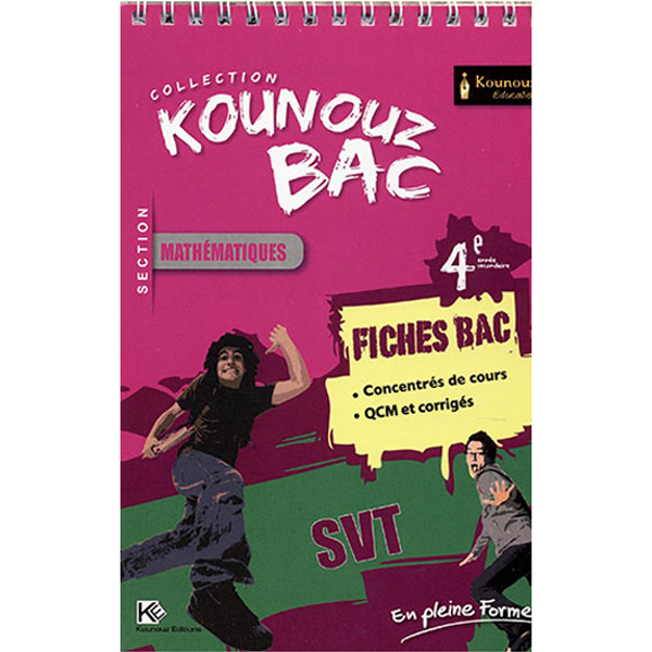 Kounouz Fiches Bac SVT - 4ème Mathématiques