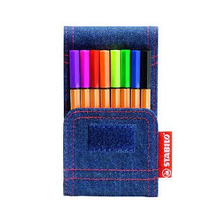 Stabilo - Mini Jeans Edition Pochette  de 8 Stylos Point Fine POINT 88