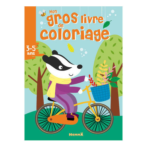 Mon gros livre de coloriage – Balade à vélo.