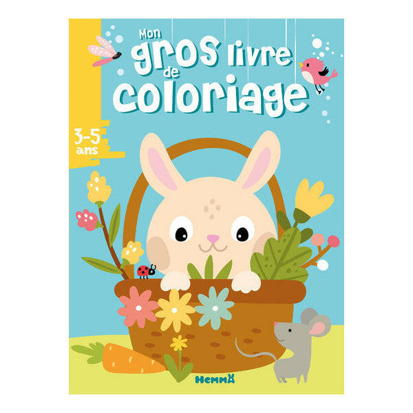 Mon Gros Livre de Coloriage - Lapin Panier.