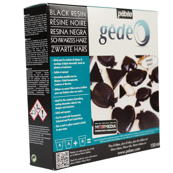 Gédéo Kit Résine Couleur Noir 150 ml - Pébéo.