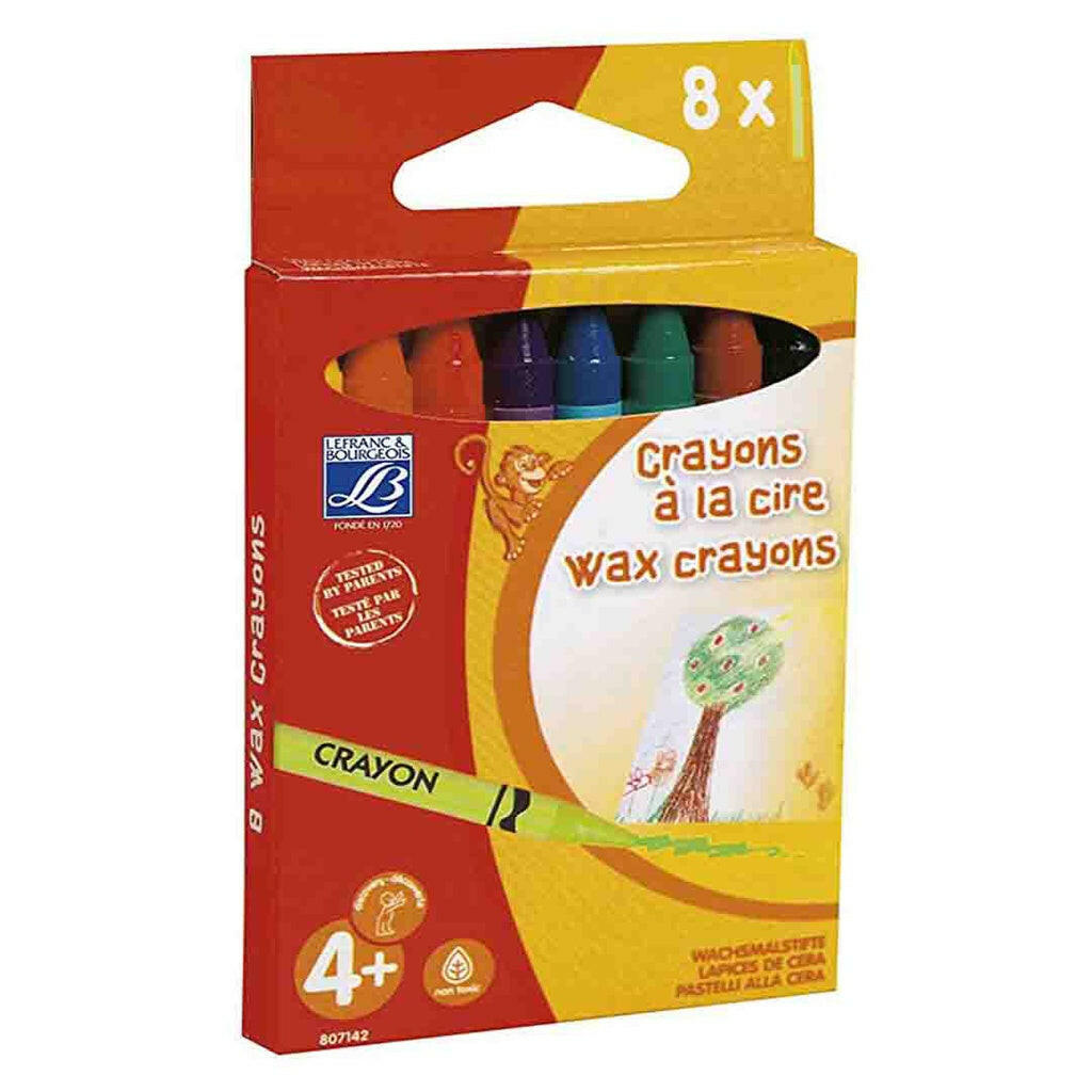 Crayons de Cire Lefranc &amp; Bourgeois – Boîte de 8 – Réf. 807142.