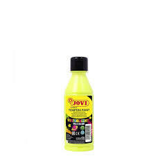 Bouteille de Gouache Liquide Basic 250ml, Jaune Fluo - Jovi.