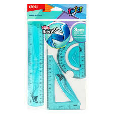 POCHETTE GEOMETRIQUE ULTRA FLEXIBLE 20CM 3P ASS ECO [PQT 24] REF EH22 DELI (288).