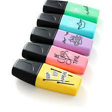 Stabilo - Lot de 5 Surligneur Boss Mini Pastel Love.