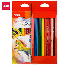 CRAYONS DE COULEUR 12/18 REF EC00300 DELI (24/144).